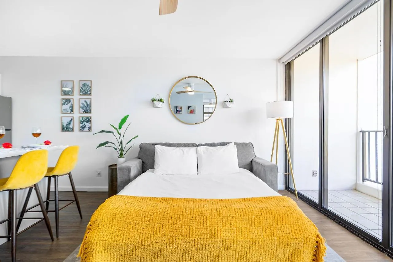 Apartmán Stylish Waikiki Gem With Ocean View And Free Parking! Honolulu