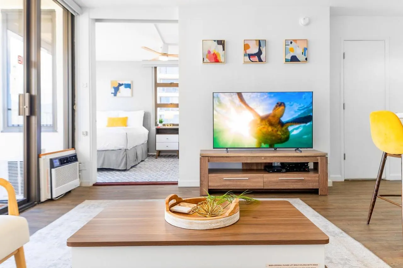 Apartmán Stylish Waikiki Gem With Ocean View And Free Parking! Honolulu