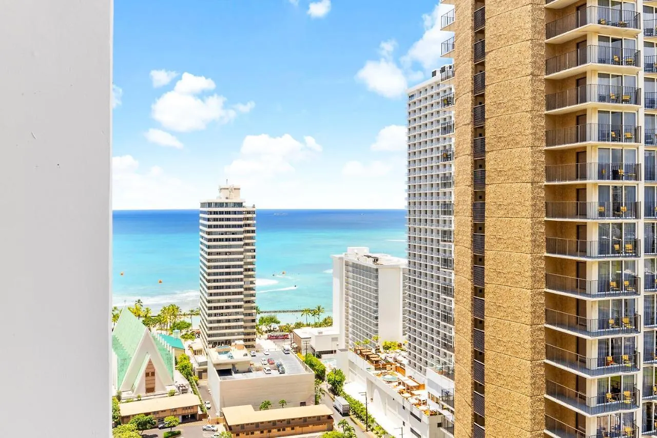 Apartmán Stylish Waikiki Gem With Ocean View And Free Parking! Honolulu 0*,