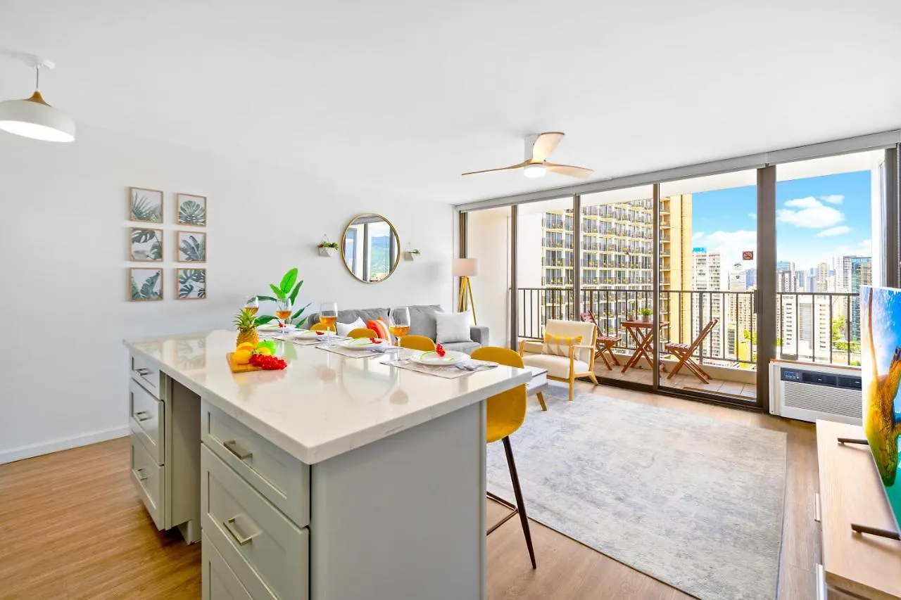 Apartmán Stylish Waikiki Gem With Ocean View And Free Parking! Honolulu